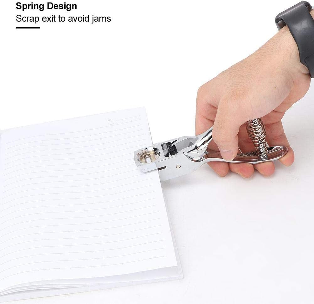 One Slot Hole Puncher, Handled Metal Hole Puncher for Scrapbooking ID Cards, Badge Holes, 1mm PVC Card and Credentials - Image 4