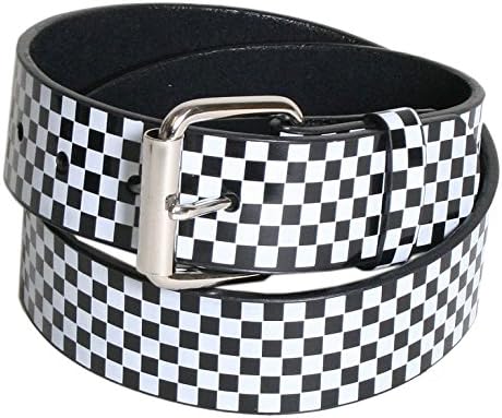 checkered belt amazon