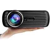 Ezapor Mini Video Projector 800x480 800 Lumen LCD LED HD Home Theater Support HDMI VGA AV USB TV SD For Music TXT Video Picture Black Color