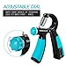 TOMSHOO Hand Grip Strengthener Hand Strength Trainer Exerciser Gripper Adjustable Resistance 22-88 Lbs Update With Counter (Blue)