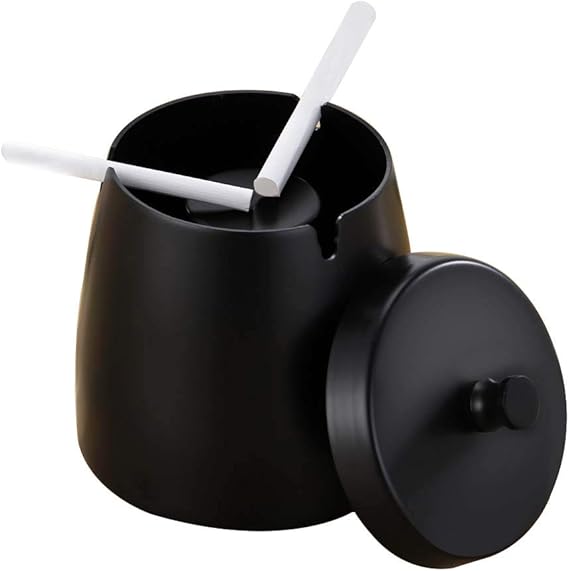Amazon Smilerain 灰皿 灰皿 おしゃれ 灰皿 大容量 ステンレス 灰皿 密閉 ふた付き 屋外 防臭 防水 防風 洗いやすい 卓上 屋外兼用 実 8cm 6 5cm 7 5cm 黒 テーブル用 腕時計 通販