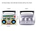 Inflatable Boom Box 80s 90s party decorations + 2 Inflatable Microphones 80s themed Party Props Inflatable Decorations