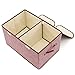 Large Storage Boxes [3-Pack] EZOWare Large Linen Fabric Foldable Storage Cubes Bin Box Containers with Lid and Handles for Home, Office, Nursery, Closet, Bedroom, Living Room (Wine)