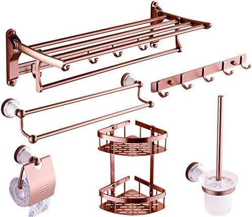 European-style rose gold Towel rack/Towel shelf /Towel Bar/Space aluminum bathroom racks/Bathroom accessories package -V