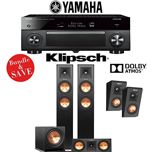 Yamaha-AVENTAGE-RX-A3070BL-112-Ch-Dolby-Atmos-Network-AV-Receiver-Klipsch-RP-250F-Klipsch-RP-250C-Klipsch-RP-140SA-Klipsch-R-112SW-312-Dolby-Atmos-Package