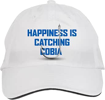 Cobia Fish Fishing Hat Adjustable Cap 