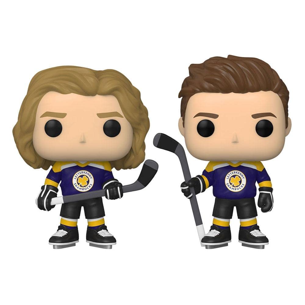 Funko Letterkenny pack 2 POP! TV Vinyl figurines Reilly & Jonesy in Jerseys 5 cm, Black/White