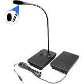 KOQICALL Window Intercom Dual Way Voice Communication Microphone Talk Through Glass Anti-Interference Counter Speaker System for Bank Post Office Ticket Booth Food Truck Deli