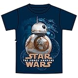 Star Wars BB-8 Droid Tee Boys Youth T Shirt Navy