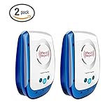 I-pure items Pest Control Ultrasonic Repellent- Electronic Plug In Pest Repeller- Pack of 2 Repels Mice, Rats, Roaches, Spiders, Other Insects,Non-toxic Environment-friendly, Humans & Pets Safe