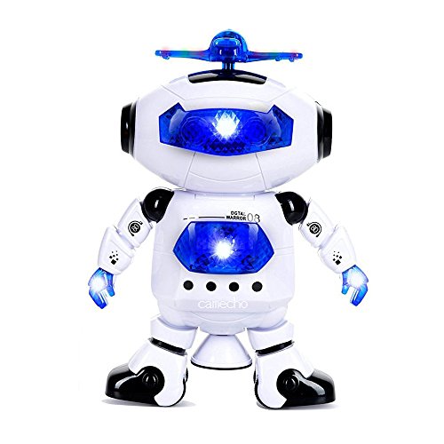 Camecho RC Mini Intelligent Dancing Electric Robot Rotating Smart Space Fun Toy Grip Hand With Lights & Music Kids Gifts