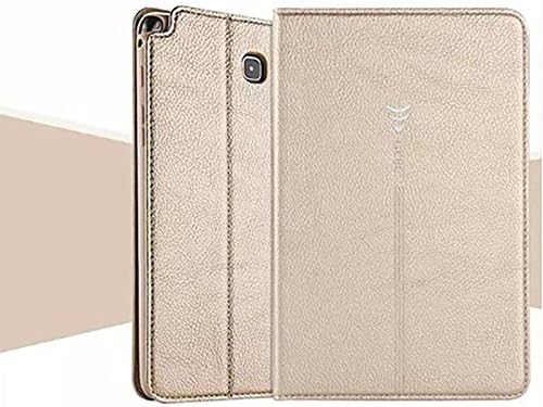 Galaxy T350 Case ,Gebei Tab a 8.0 Inch Case Magnetic Closure Pu Leather Full-body Protective Case[stand Feature][card Slot]for Samsung Galaxy Tab a 8.0 Inch Sm-t350 (Galaxy Tab a 8.0" Sm-t350, Gold)