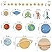 decalmile Wall Stickers Planets in Space Children Solar System Wall Decoration Bedroom Children Baby Living Room