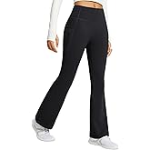 baleaf Women's Fleece Lined Pants Water Resistant Winter Thermal Warm Flare Leggings Bell Bottom Yoga Pants with Pockets