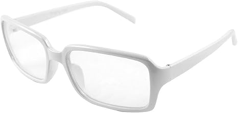 white plastic glasses frames