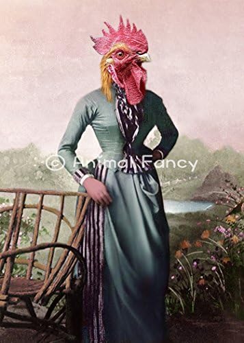 Rooster Art Print - "Roz"