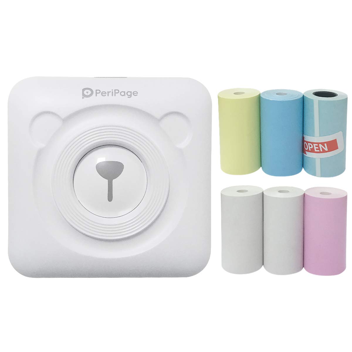 Portable Photo Printer - Mini Bluetooth Wireless Thermal Mobile Printer Small Mobile Inkless Sticker