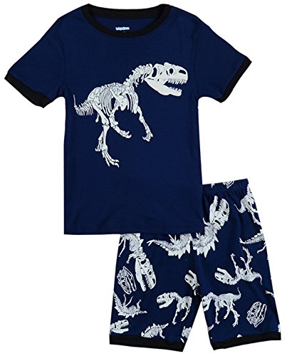 IF Pajamas Dinosaur Big Boys Shorts Set Pajamas 100% Cotton Clothes Kids 12 Years