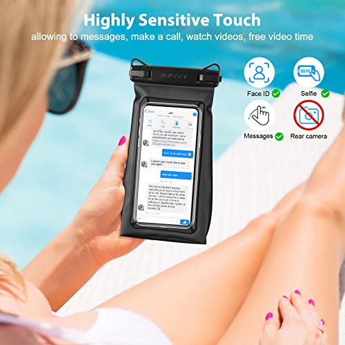 HAISSKY Large Waterproof Phone Pouch Floating Dry Bag for iPhone 13 12