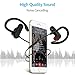 1Mii Bluetooth Headphones w/12 Hours Battery, Magnetic headphones, Sports Earphones w/Mic - Waterproof aptX HD Stereo Sweatproof Earbuds for Gym Running Workout,Noise Cancelling