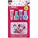 Townley Girl Minnie Mouse Kiss It Paint It Lip Gloss and Nail Polish Set with Makeup Case, 5 Pieces