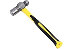 BJDSI Ball Peen Hammer 16 oz,Ball Peen Hammers with Shock Reduction Grip,Professional Dead Blow Ball Peen Hammer,Durable Ball Pein Hammer.