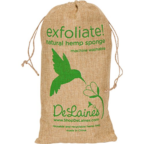 DeLaine’s Exfoliating Back and Body Scrubber Hemp Luxurious Healthy
