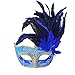 Coxeer® Feather Masquerade Mask Halloween Mardi Gras Costume Cosplay