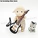 Odoria 1/12 Miniature Electric Guitar Dollhouse Musical Instruments Accessories, Black