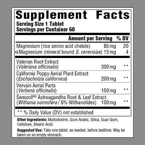 MegaFood - Dream Release, Promotes Mental Calm to Support Deep Relaxation and Restorative Sleep with Ashwagandha and Valerian Root, Vegan, Gluten-Free, Non-GMO, 60 Tablets (FFP)