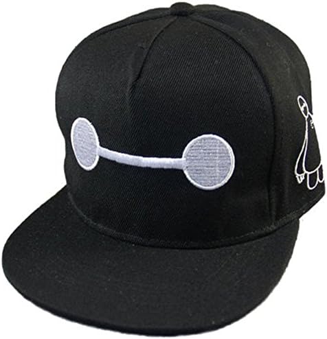 Baymax Hat Sun Baseball UINSEX Minions Caps Adjustable Teenage Adult Size Black