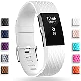 Geak Fitbit Charge 2 Bands, Special edition Replacement bands for Fitbit Charge2,Large White