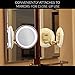 10x Magnifying Lighted Makeup Mirror. Warm LED Tap Light Bathroom Vanity Mirror. Wireless & Compact Travel Mirror