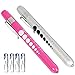 KIMILAR 2 Pieces Nurse Penlight LED Medical Pen Lights with Pupil Gauge for Nurses Students Doctors Stethoscope Healthcare with 4 Pieces Durable AAA Batteries, White Light