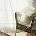 Best Home Fashion CLOSEOUT Wide Width Crushed Voile Sheer Curtain - Antique Bronze Grommet Top - White - 100