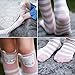 VWU Girls Socks Knee High Stockings Cartoon Animal Warm Cotton Tube Socks 4-12T (Cartoon 1 (6 Pack), One size fits 4-12 years old)