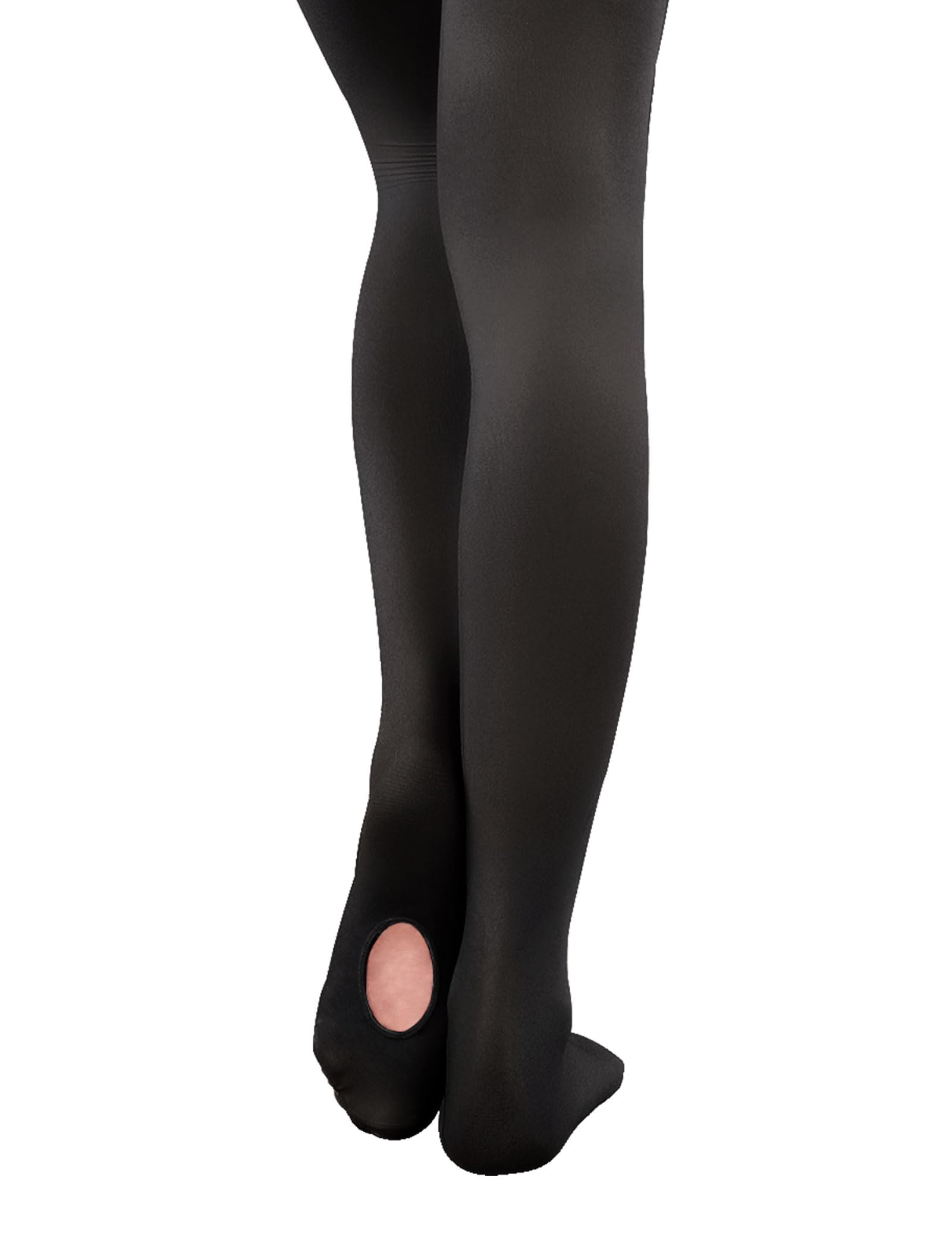 Photo 1 of Daydance Black Girls Ballet Tights Ultra Soft Transition Tights for Dance, Gymnastics, Under Dress, 60D