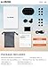 U-ROK Bluetooth 5.0 Wireless Earbuds with 500mAh Charging Case, Touch Control Sports Earphones in-Ear IPX5 Waterproof HD Stereo Sweatproof Headphones with Built-in Mic for Gym and Running (Black)