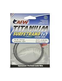 Pesca American Wire Líder Surfstrand Bare 1 x 7 de titanio titanio