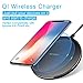 Bonako Qi Wireless Charger Android Apples Phone QC 3.0 Quick Charge Pad Modern Fast Speed Charging For iPhone 8 / 8 Plus iPhone X Sumsang Galaxy Note5 Note Edge S6 Edge S7 Edge and More