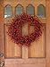 Ridgewood Red Berry Wreath 24 Inch - Stunning Red Berry Front Door Wreath Design That Transforms Winter Decor, Beautiful White Gift Box Included.