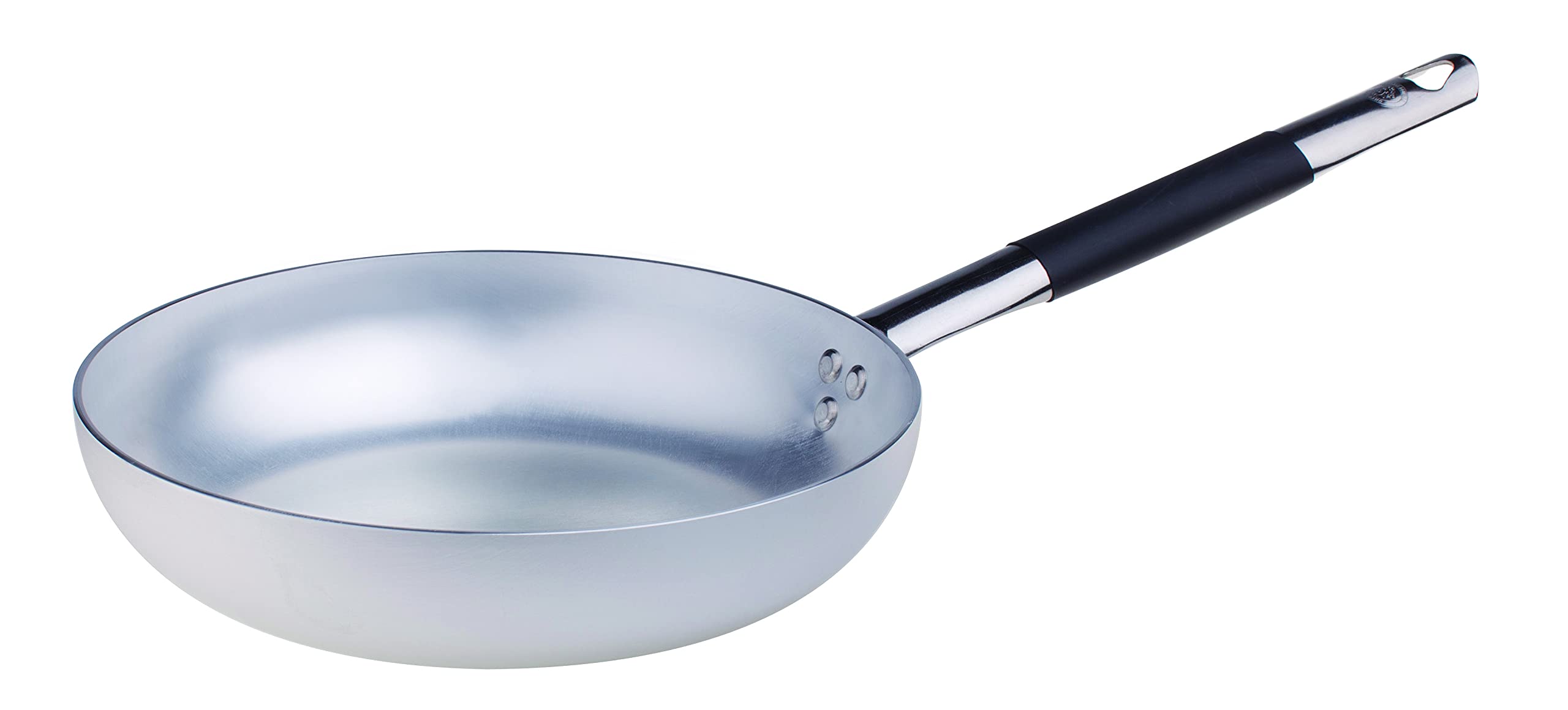 Pentole Agnelli Aluminium Blower Frying Pan 3 Mm. Thick With Cool Handle, Diameter 32 Cm.