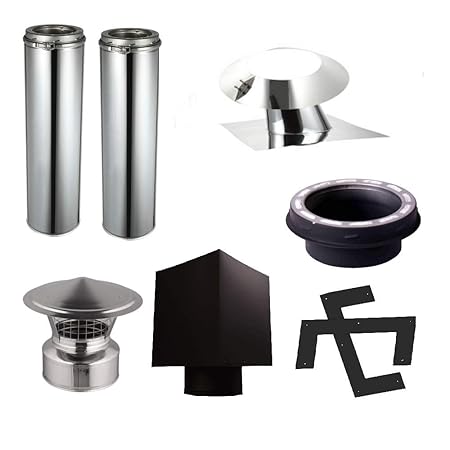 Rainbow Chimney 304 Stainless Steel Cathedral Kit 2 For 6 Inch