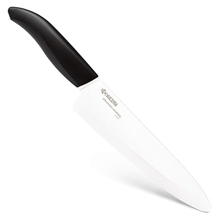 Kyocera GEN Serie, kleines Keramik-Kochmesser, Klingenlänge 18 cm, schwarzer Griff