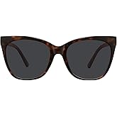 WOWSUN Large Polarized Cat Eye Sunglasses for Women