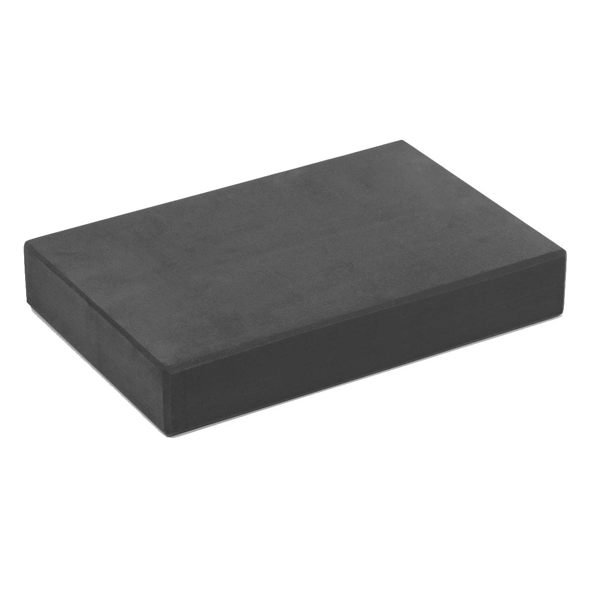 Yoga Studio Pilates Sitting Block - Graphite Grey Yoga Blocks with Chamfered Edges for Beginners and Professional Practitioners