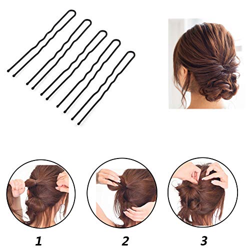 71 Pack Hair Styling Set, Fashion Magic Simple Fast Hairdress Braid Tool for DIY Hair Topsy Tail Styles Twist Spiral, Bun Clip Maker Pads Hairpins Roller Braid Curler Sponge Kits for Girls or Women