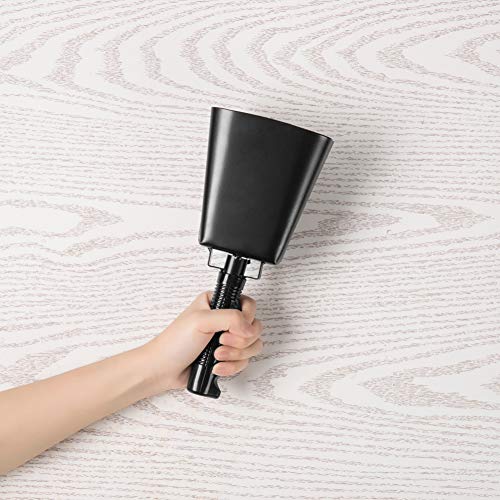 10 Inch Steel Cowbell with Stick Rubber Grip Handle Great for Weddings, Sport Events, Farms and Rodeos, Birthday Parties, Marching Bands, and Musical Events - Thumbnail 3