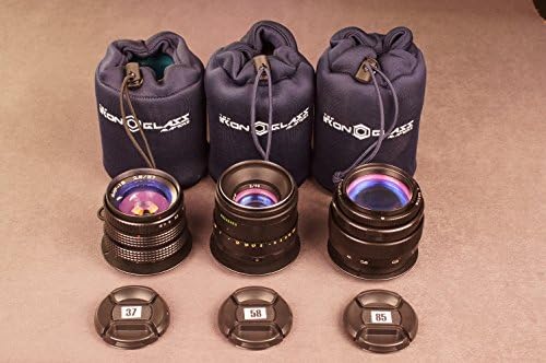 SET ANAMORPHIC flare lens 37mm,58mm,85mm for CANON EOS EF DECLICKED