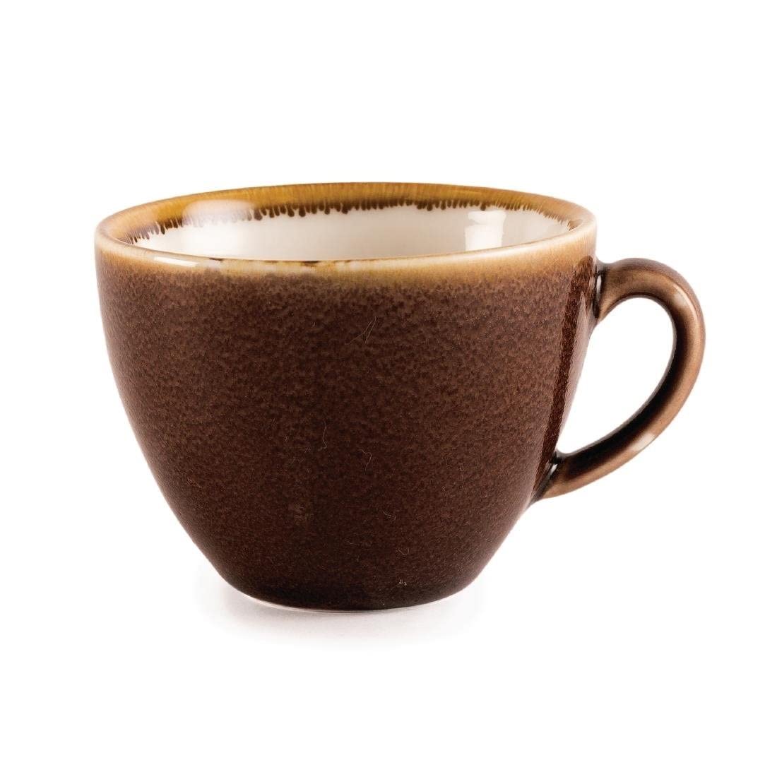 Olympia Kiln Cappuccino Cup - Bark - Porcelain - 230 ml 8 Oz - 6 pc
